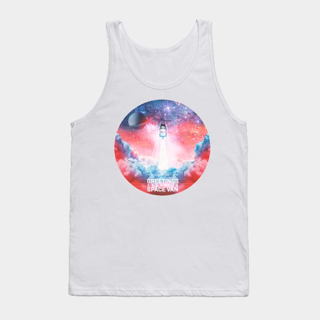 Greetings From The Space Van Tank Top by The Unicorn Wranglers